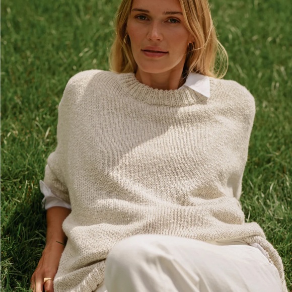 Jenni Kayne Sweaters - Jenni Kayne Cruise Cocoon Crewneck (size - small, color - natural)